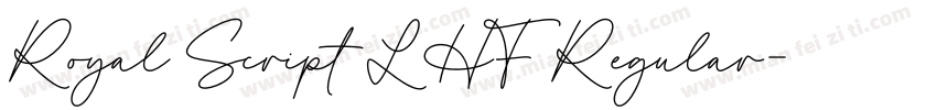 Royal Script LHF Regular字体转换